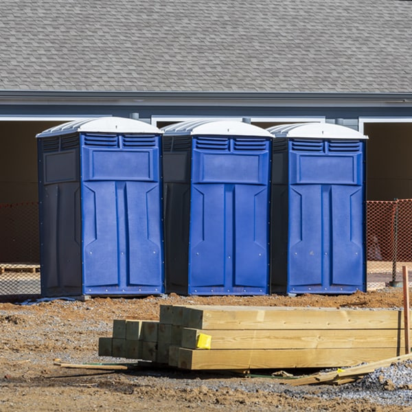 how can i report damages or issues with the portable toilets during my rental period in Maskell